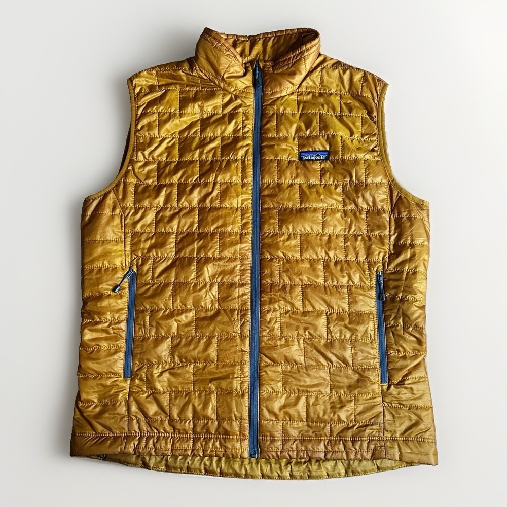 Patagonia Nano Puff Vest Mens Large Hago PrimaLoft Insulated Puffer Full Zip